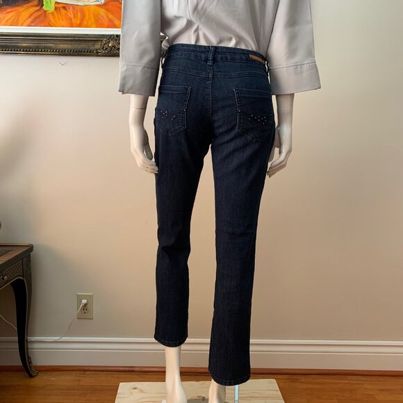 Simon Chang Denim Women’s Straight Leg Zip Closure Jeans Pants - Picture 8 of 9